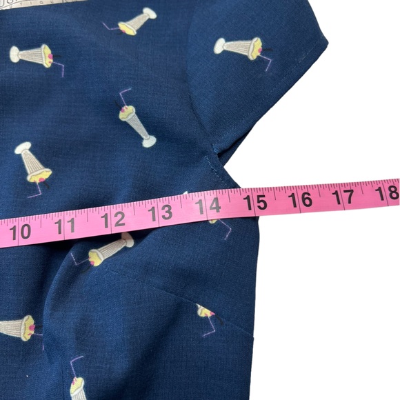 NWT ModCloth Sugarhill Boutique Milkshake Print Dress Size 2 Navy Blue - Picture 7 of 10